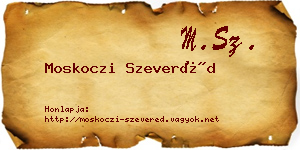 Moskoczi Szeveréd névjegykártya